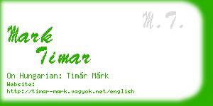 mark timar business card